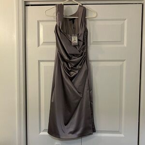 Sophisticated Sleeveless Satin Dress